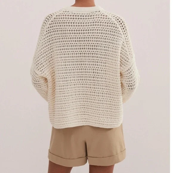 Me and Em
Chunky Cotton Open Stitch Box Sweater
$367 - Picture 5 of 9